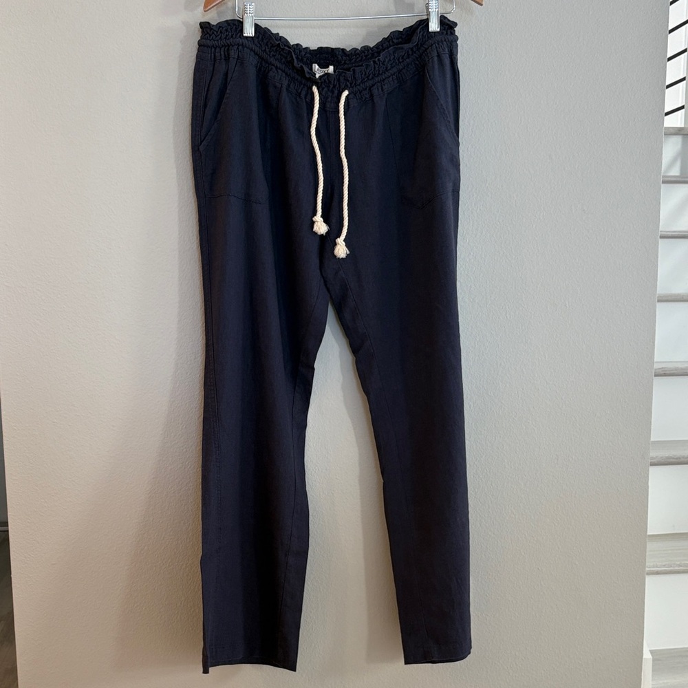 Roxy Navy Drawstring Joggers - image 1